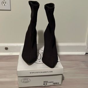 Steve Madden olive sock boot